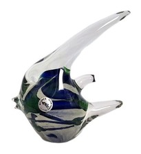 Mtarfa Glass Fish Malta Glassblowers Marine Decor Paperweight Vintage