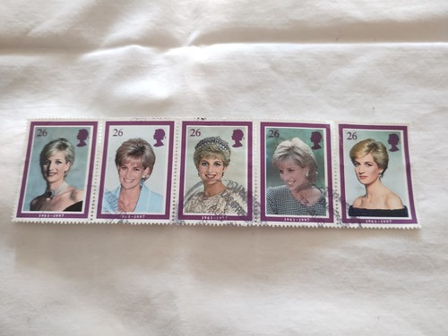 Princess diana franked stamps - princess,