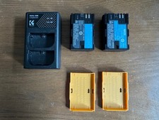 2x used Canon LP-E6NH 2130mAh Rechargeable Battery and charger 