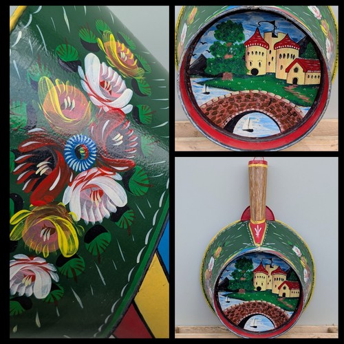 Vintage bargeware hand - vintage, painted