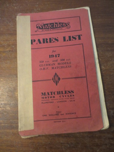 1947 matchless 350 500cc - 350,
