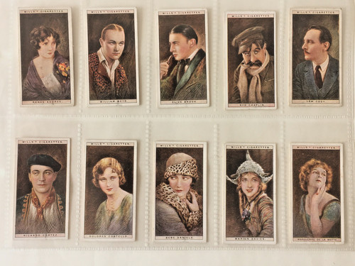 Wills cigarette cards cinema - wills,