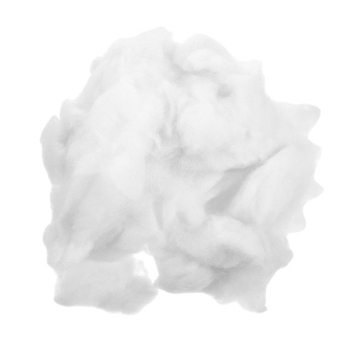 White polyester fiber - white,