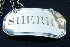 Sterling Silver Decanter Label