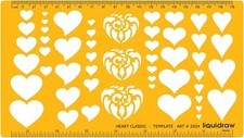 Liquidraw Jewellery Design Templates Stencil, Jewellery Making Template Hearts