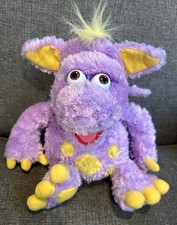 Tikkabilla Soft Toy Plush Tamba BBC TV 2002 Purple Dragon 10”