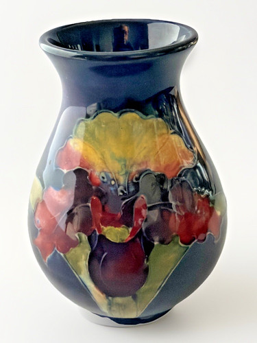 Vtg moorcroft pottery orchid - moorcroft,