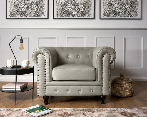 Chesterfield seater velvet - chesterfield, 1-seater