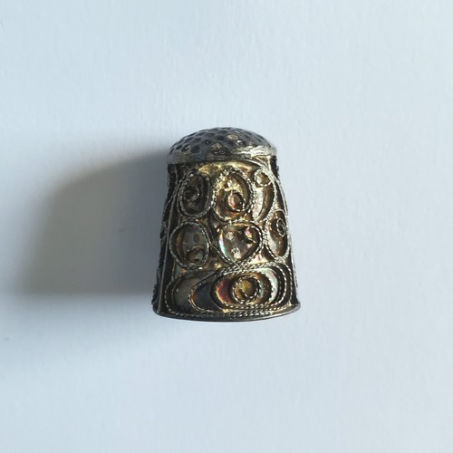 Vintage filigree silver tone - vintage,