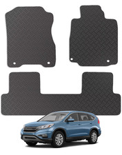 Carsio Tailored 3mm Rubber Car Floor Mats For Honda CRV 2012 to 2017 (MKIV)