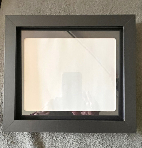 Black wooden photo frame - black,