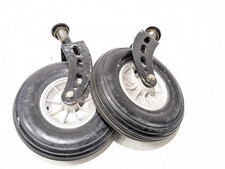 MobilityPlus+ castor wheels and forks pair part electric mobility wheelchair ...