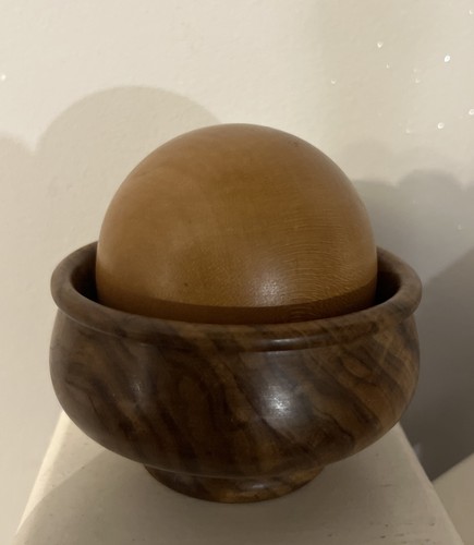 Vintage hand made turned - vintage, treen