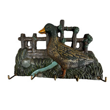 Vintage cast iron mallard - iron,