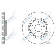 2x Brake Discs Vented For