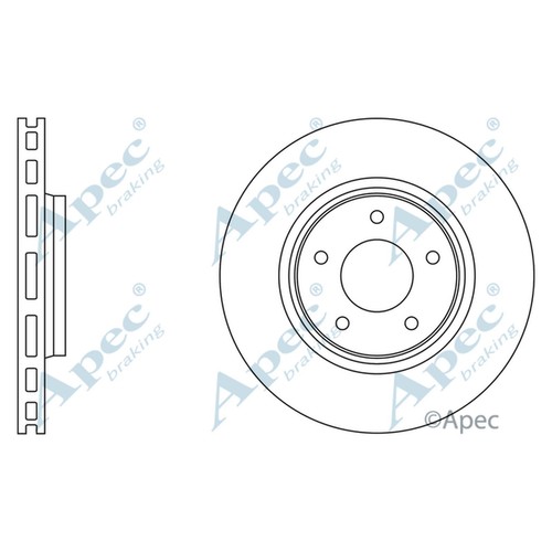 Brake discs vented for - 2x,