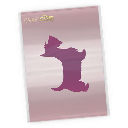 Scottie dog stencil reusable - scottie,