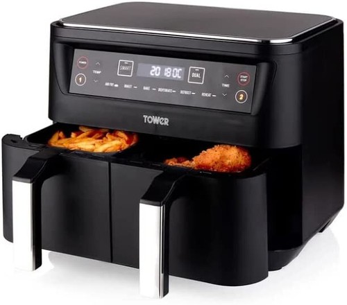 Dual basket vortx air fryer - 8l,