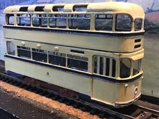 Anbrico Kit Built white metal tram. Sheffield Roberts Car. No 508. Boxed