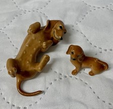 DACHSHUND DOG AND PUPPY FIGURE