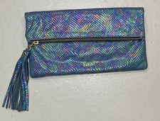 Biba iridescent Leather Fold