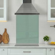 Premium Various Sizes Light Green 6mm Glass Toughened Kitchen Splashback