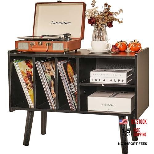 Record player stand with - stand, vinyl