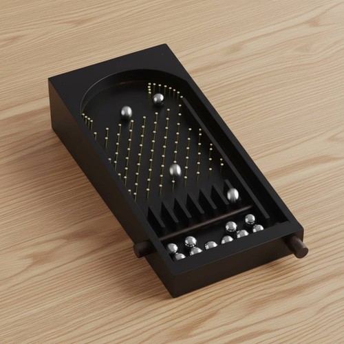 Wooden pinball decision board - wooden,