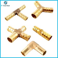 BSP Hose Joiner Brass Connector Pipe Tubing Fitting Water Air Fuel Pump Vacuum