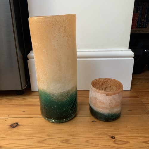 Frosted glass vases dusky - vases,