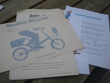 MOULTON  ORIGINAL LEAFLETS  AS