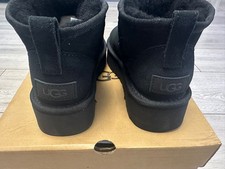 UGG Classic Mini Black  Boots – Size 4, Warm & Cozy Comfort