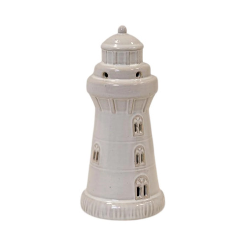 Glazed ceramic lighthouse with - glazed,