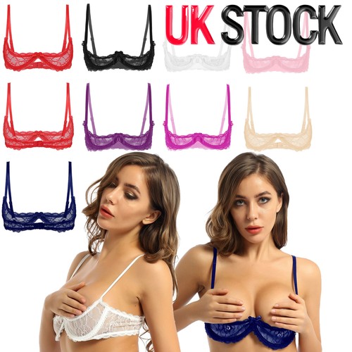 Women sheer lace - 1/4, cups