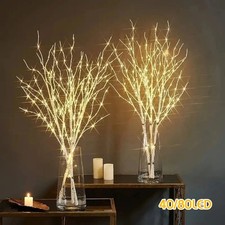 80 LED Tree Branch LED Light Christmas Willow Twig Branch Light Home Party Decor