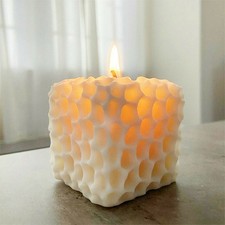 3D Silicone Candle Making Moulds DIY Honeycomb Soap Wax Plaster Candles Molds UK
