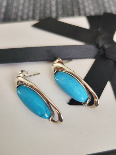 Silver 925 earrings - silver, with