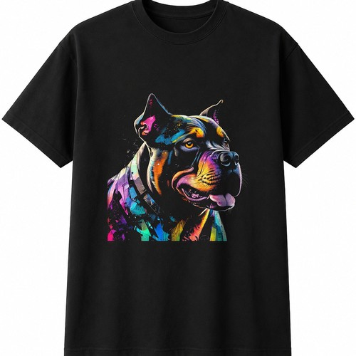 Colourful american bully mens - colourful,