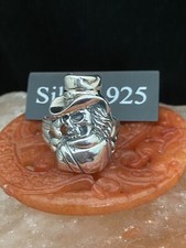 Silver Grim Reaper Skull Ring
