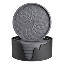 Holder Silicone Coasters Non-slip Cup Mats Pad Drinks Table Glasses1/6/10Pcs