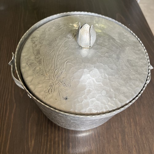 Vintage hammered aluminum - hammered,