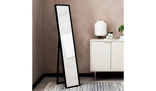 Black free standing cheval - black,