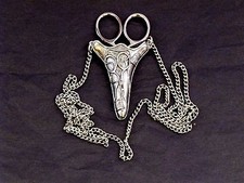Chatelaine pewter pendant - chatelaine,