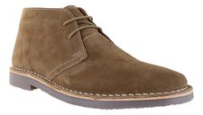 Thomas Crick Gobi Mens Stone Classic Leather/Suede Ankle Desert Boots