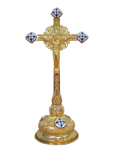 Gold engraved enamel - 14.5",