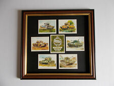BRITISH TANKS OF WW11 TRADING CARDS FRAMED
