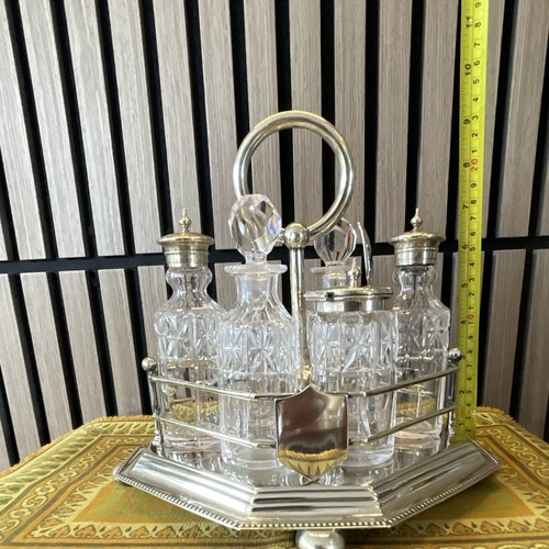 Silver plate cruet - cruet, with