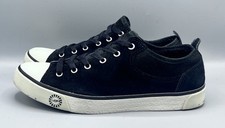 UGG Black Suede Leather 1888 Evera Sheepskin Lined Sneakers Shoes Women U.K. 7.5