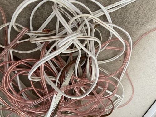 Speaker wire cable job - wire, lot