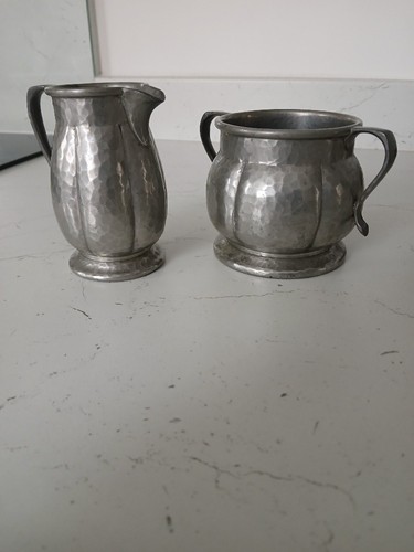 Vintage tudric pewter sugar - vintage,
